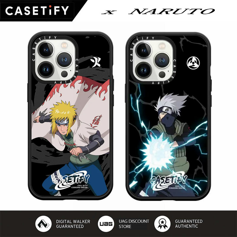 Casetify x naruto trường hợp với magsafe cho iphone 15 pro max / iphone 14 pro max / iphone 13 pro max / iphone 12 pro max / iphone 11 vỏ điện thoại bảo vệ bìa