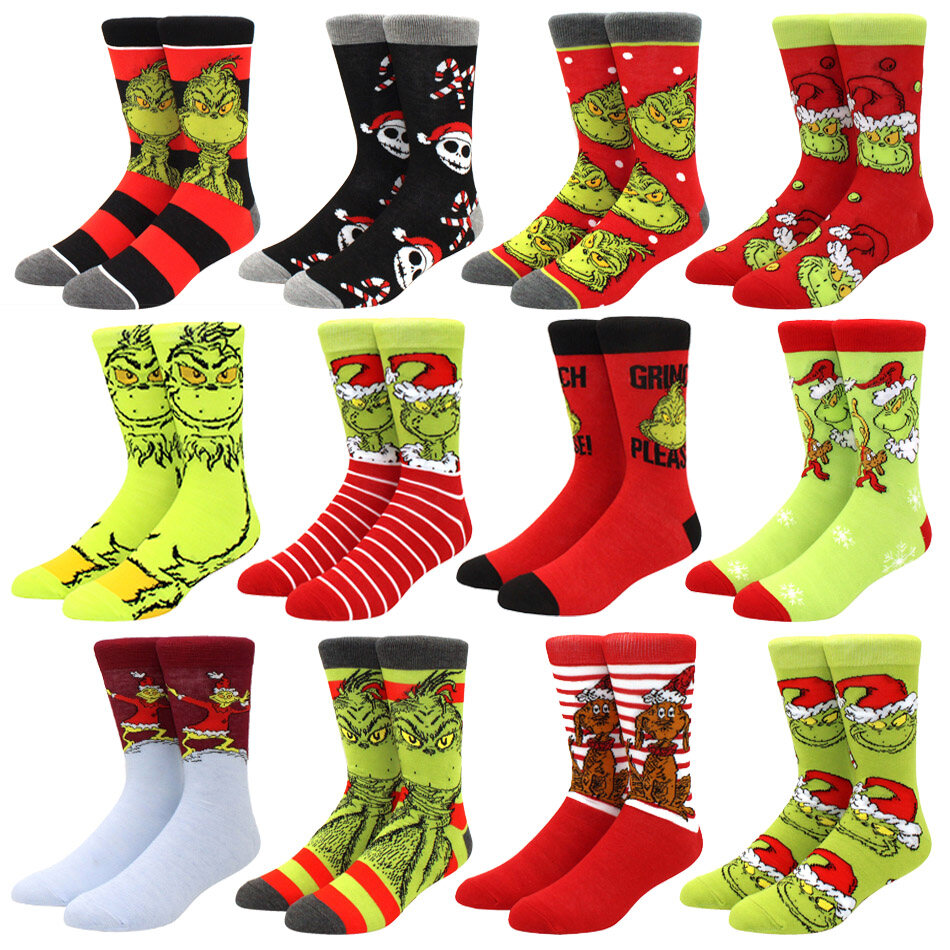  Họa tiết động vật hoạt hình vớ cho nam dễ thương Vớ giáng sinh cho phụ nữ 