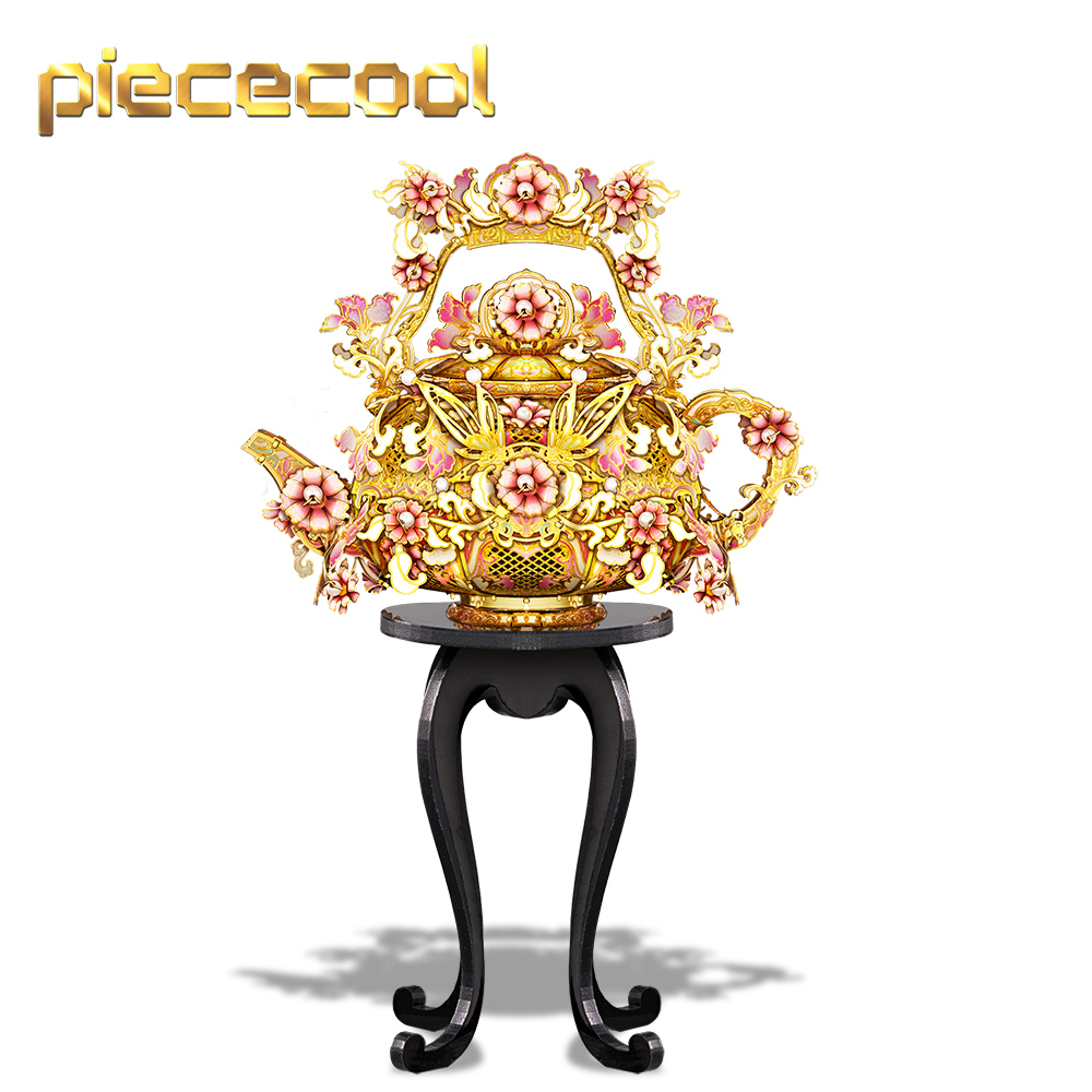 Piececool 3D Metal Puzzles Jade Tea Pot Chinese Puzzle Assembly Model Kits Christmas New Year Birthday Gifts ราคา 879 บาท*ส่งฟรี