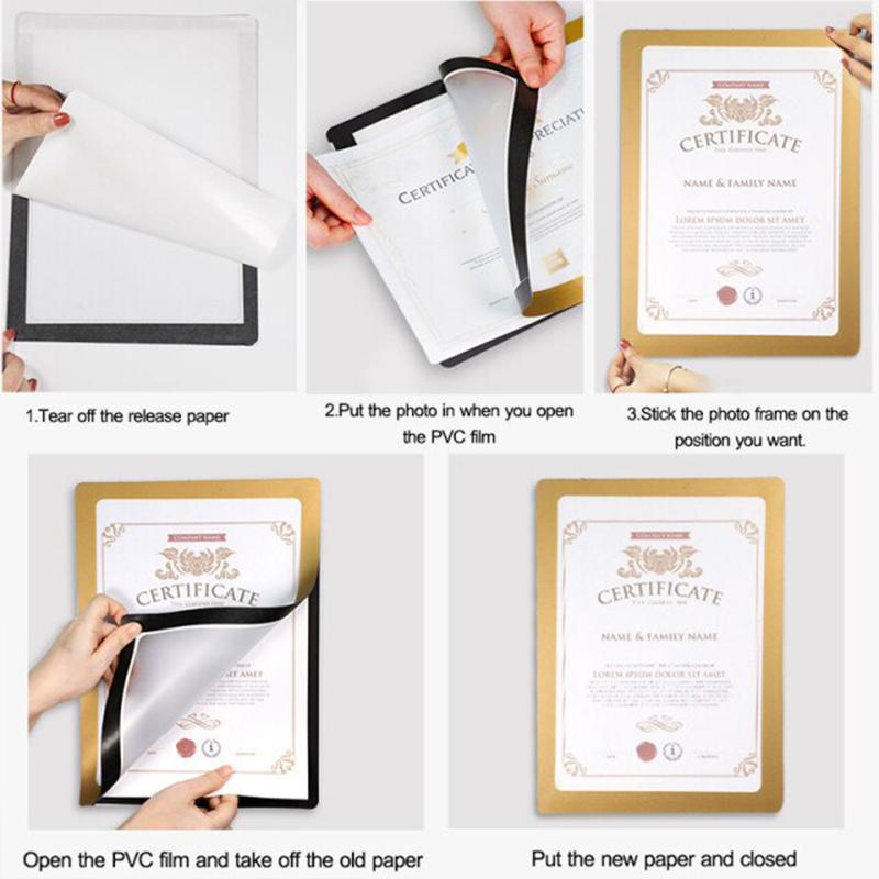 Sticky Display Frame A4 Frames A4 Magnetic Frame Magnetic Display Board Wall Stick Frame ...