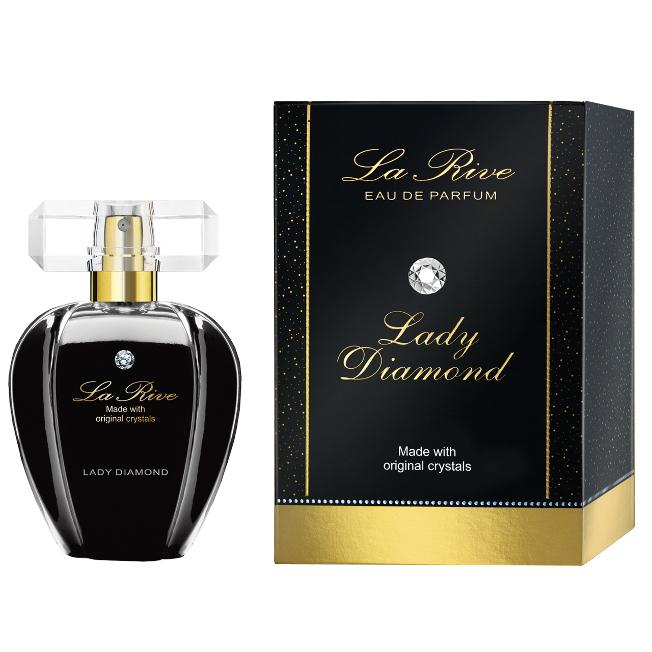 Original] LA Rive Crystal Lady Diamond EDP 75ML For Women (Made