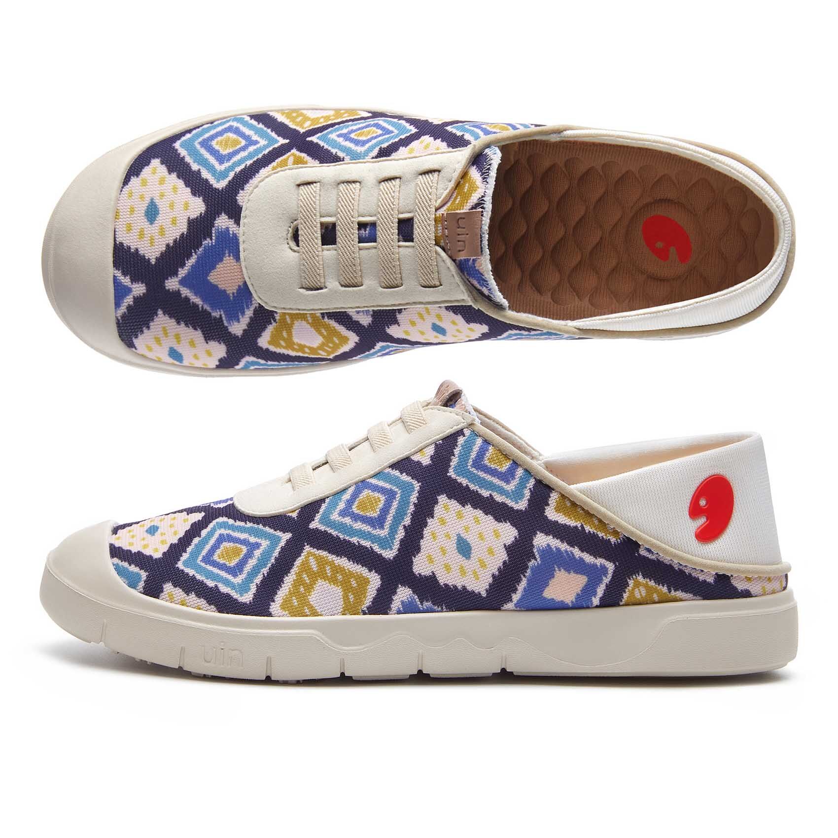 UIN Cadiz 7 Women's Art Painted Travel Shoes Slip On Loafers Comfort Lightweight Sneakers ราคา 8,800 บาท*ส่งฟรี