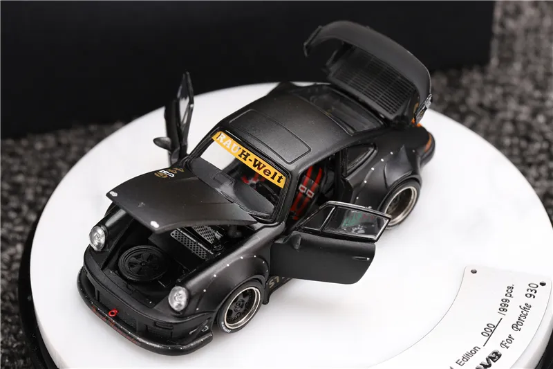 PGM 1:64 Porsche 930 RWB black Ordinary//Luxury Model Car
