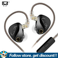 KZ Castor PRO In Ear Earphone 2DD Dynamic High-end Tunable Headsets Noise Cancelling Sport Gaming HIFI Sound IEM Bass Headphones 2Pin Detachable Cable Design Comfortable To Wear Earplugs For Smartphones MP3 MP4 Players Tablet Laptops Computers