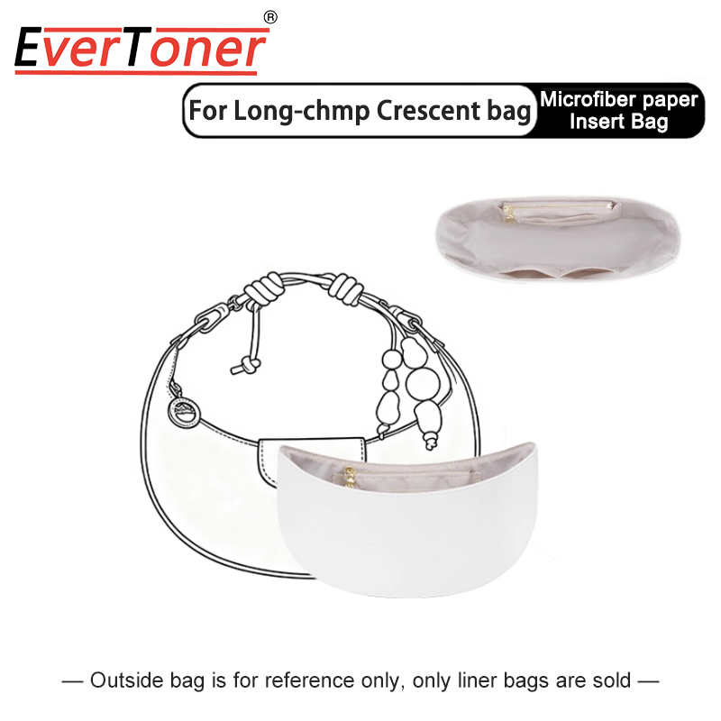 EverToner DuPont paper Organizers For Long-champ Crescent bag Purse Insert Large Capacity Inner Bag Waterproof Liner Bag ราคา 1,122 บาท*ส่งฟรี
