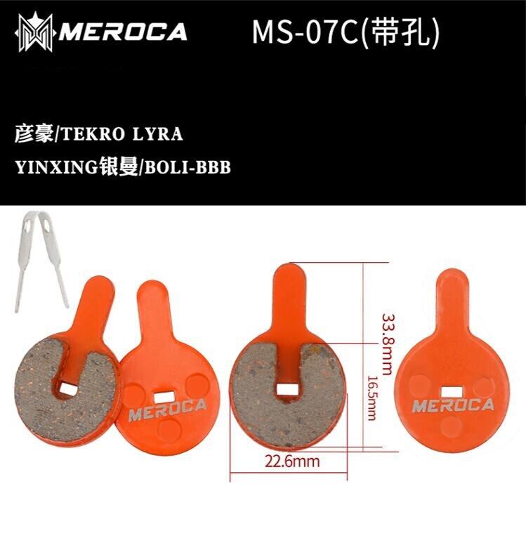 MEROCA MTB Xe Đạp Leo Núi Nhựa Bố Phanh Sợi Đồng Cho M445/355/395 Đĩa Xe
