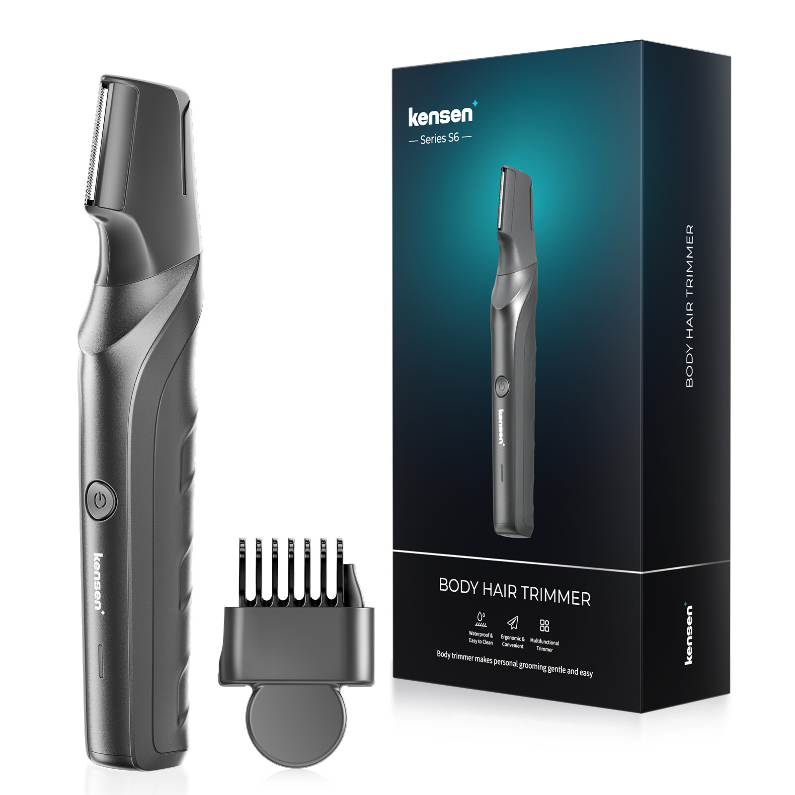  Kensen Tông Đơ Cắt Tóc Cá Nhân Groomer Groin Pubic Tông Đơ Cắt Tóc Điện Cơ Thể Máy Cạo Râu Bikini Cạo Tông Đơ Tông Đơ Chống 