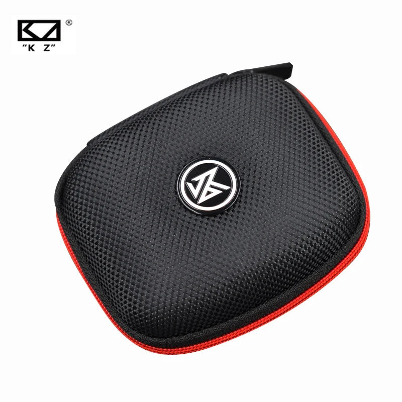 Hộp Đựng Tai Nghe KZ Mới Tai Nghe Bluetooth Trường Hợp Hộp Đựng Tai Nghe Nén Cầm Tay Hình Vuông Hộp Khóa Kéo EVA Có Logo, ZST V80 ES4