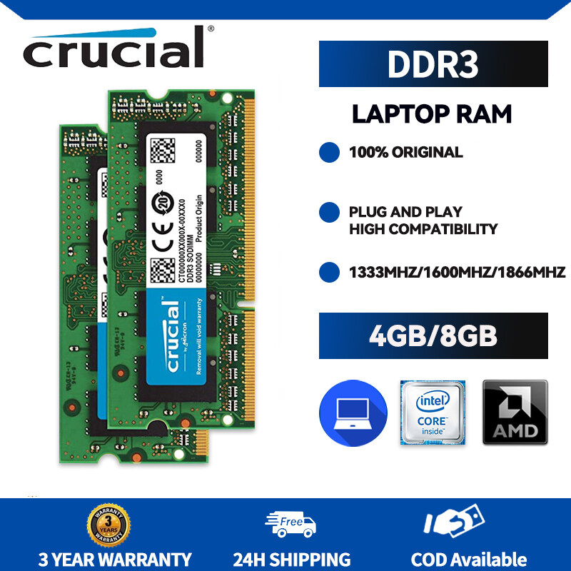 24H Shipping Crucial Desktop Memory DDR3 RAM 4GB 8GB Notebook memory