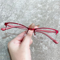 Myopia Glasses for Women Fashion Nearsighted Glasses Half Frame Eyeglasses Anti Radiation Eyewear Short Sighted Glasses PTQ