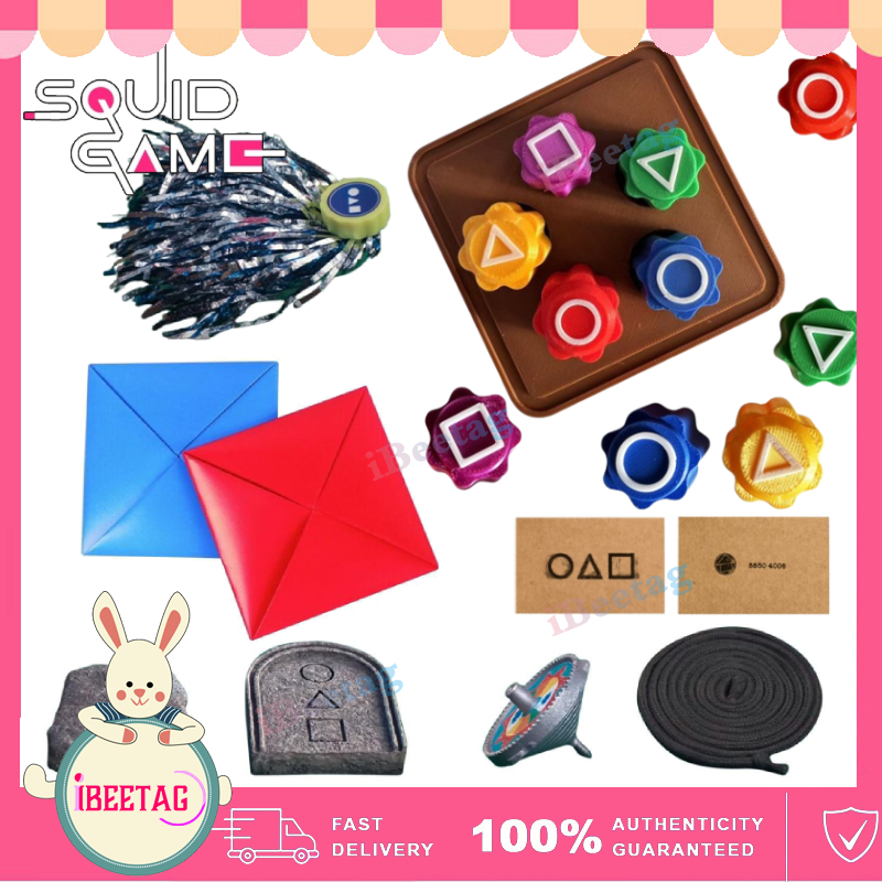 Gonggi Korean Squid Game Stone Catching Toy 5pc Set 3D Printing Training Toy Catching Stones Play Plate Traditional Play Game Gonggi Jack Stone Pebbles Tray Squid Game Game Props