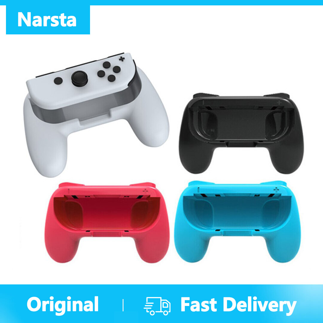 Narsta 2 Cái/bộ Trái + Phải Joycon Chủ Bracket Grip Handle Hand Trường Hợp Đối Với Nintendo Chuyển Đổi Màn Hình Oled NS Điều Khiển Gamepad Báng Cầm Tay Đứng Phụ Kiện