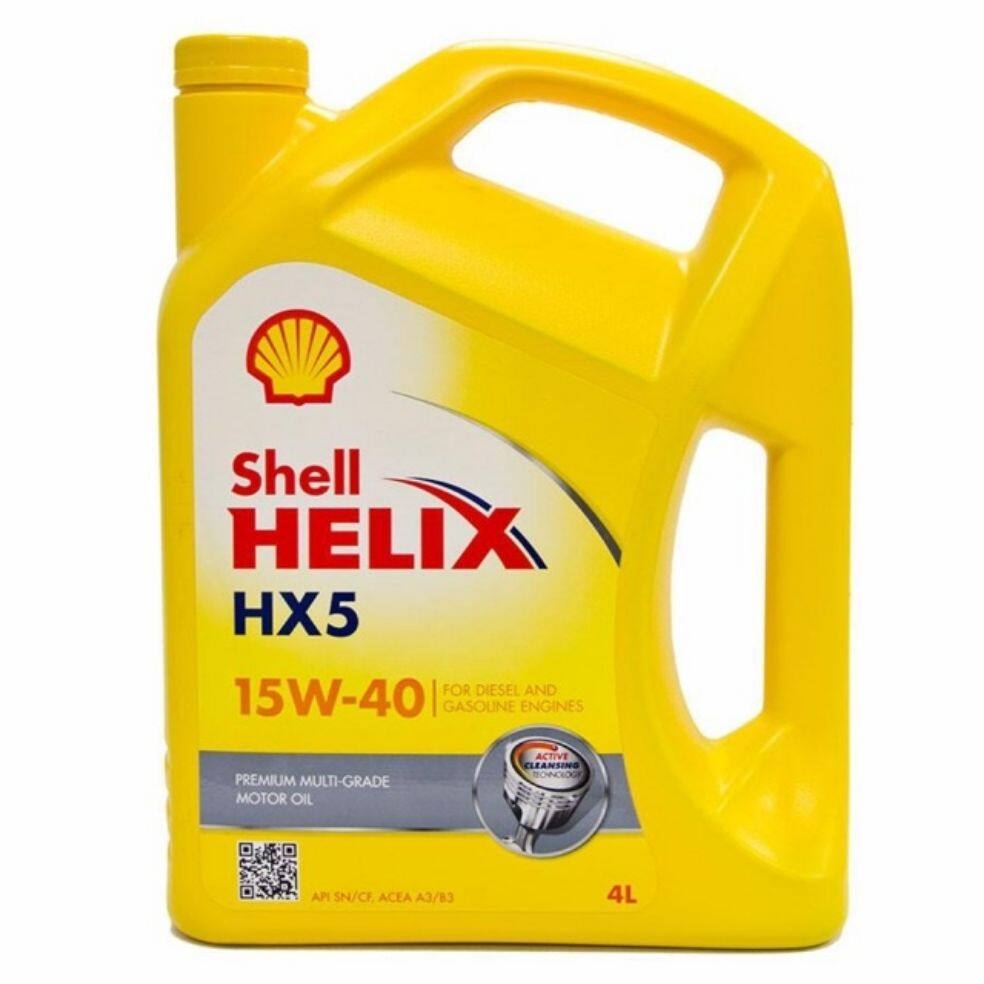 550045177 Shell Helix HX5 15W40 Engine Oil 4 liter Hong Kong For Toyota , Honda , Lexus , Proton , Perodua , Kia , Hyundai , Mazda