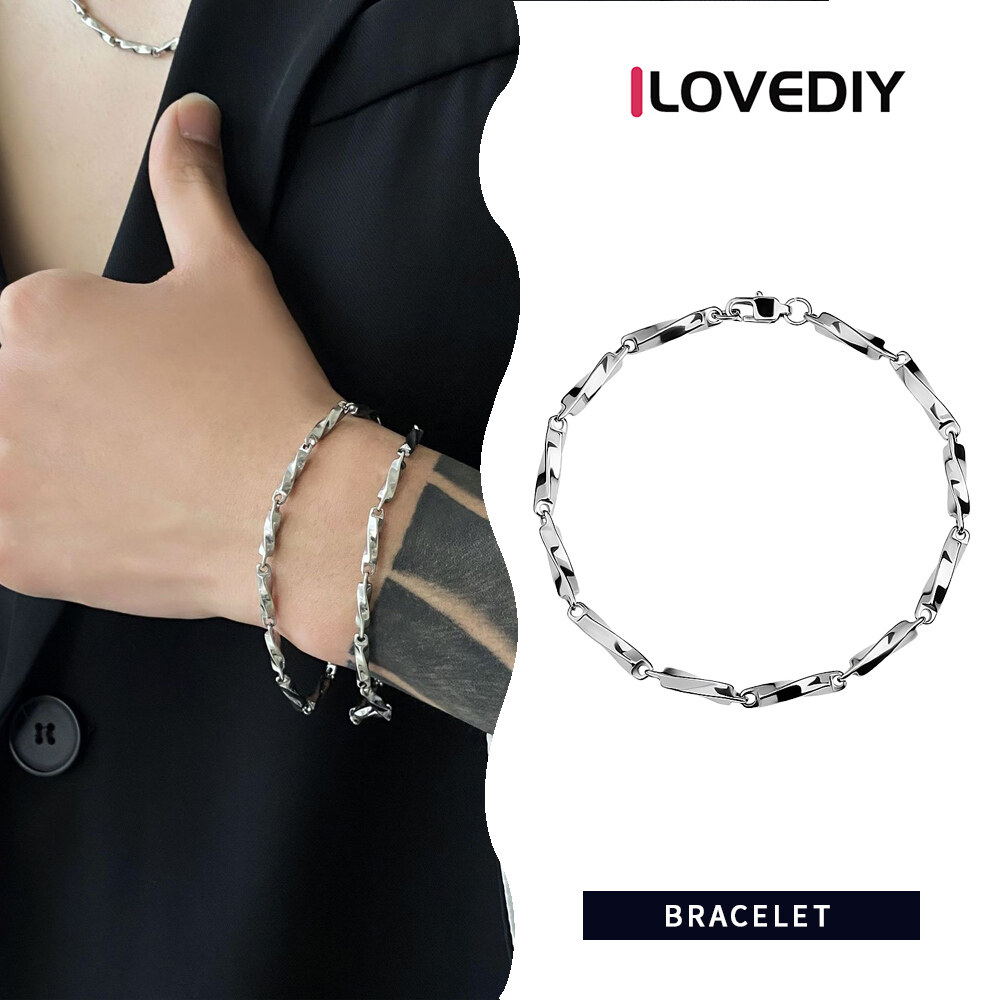 [ILOVEDIY] Möbius Strip Titanium Steel Bracelet Fashion Jewelry Stainless Steel Bracelet