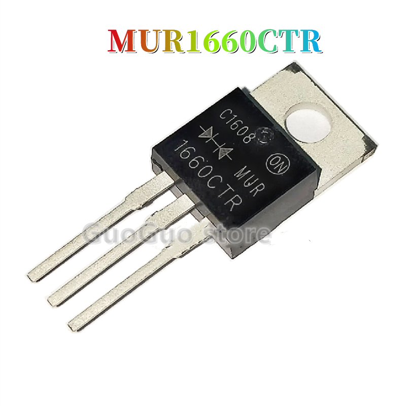10 chiếc diode chỉnh lưu phục hồi nhanh mur1660ctr to-220 mur 1660ctr to220 mới chính hãng