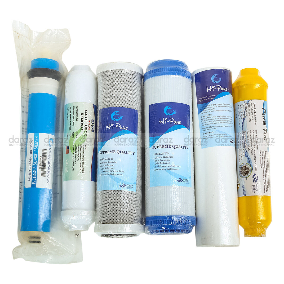 7 pies, (combo pack} complete set of rectangle RO Machine Filter ...
