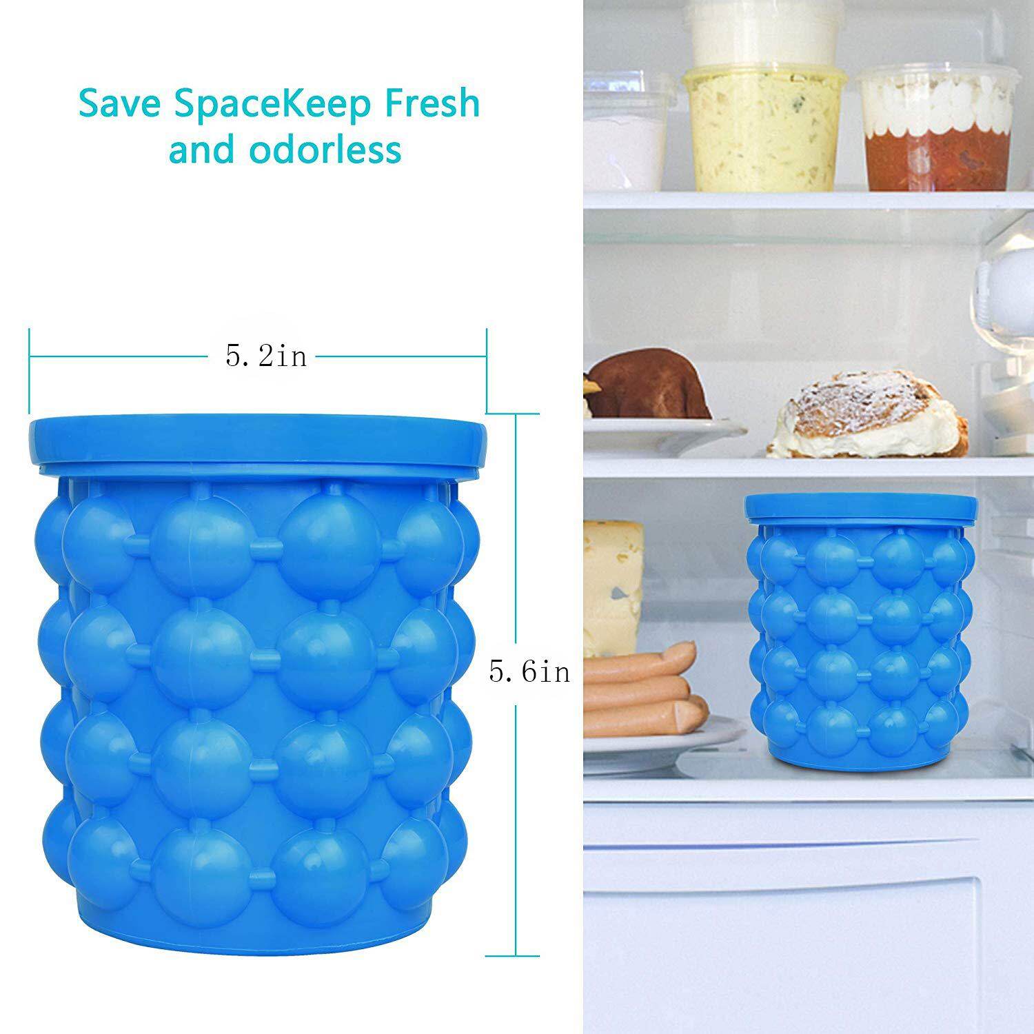 Ice Bucket Onway Large Silicone Ice Bucket Ice Mold With Lid Space Saving Ice Cube Maker Silicon Ice Cube Maker Portable Silicon Ice Cube Maker Beverage Cooler Lazada Singapore