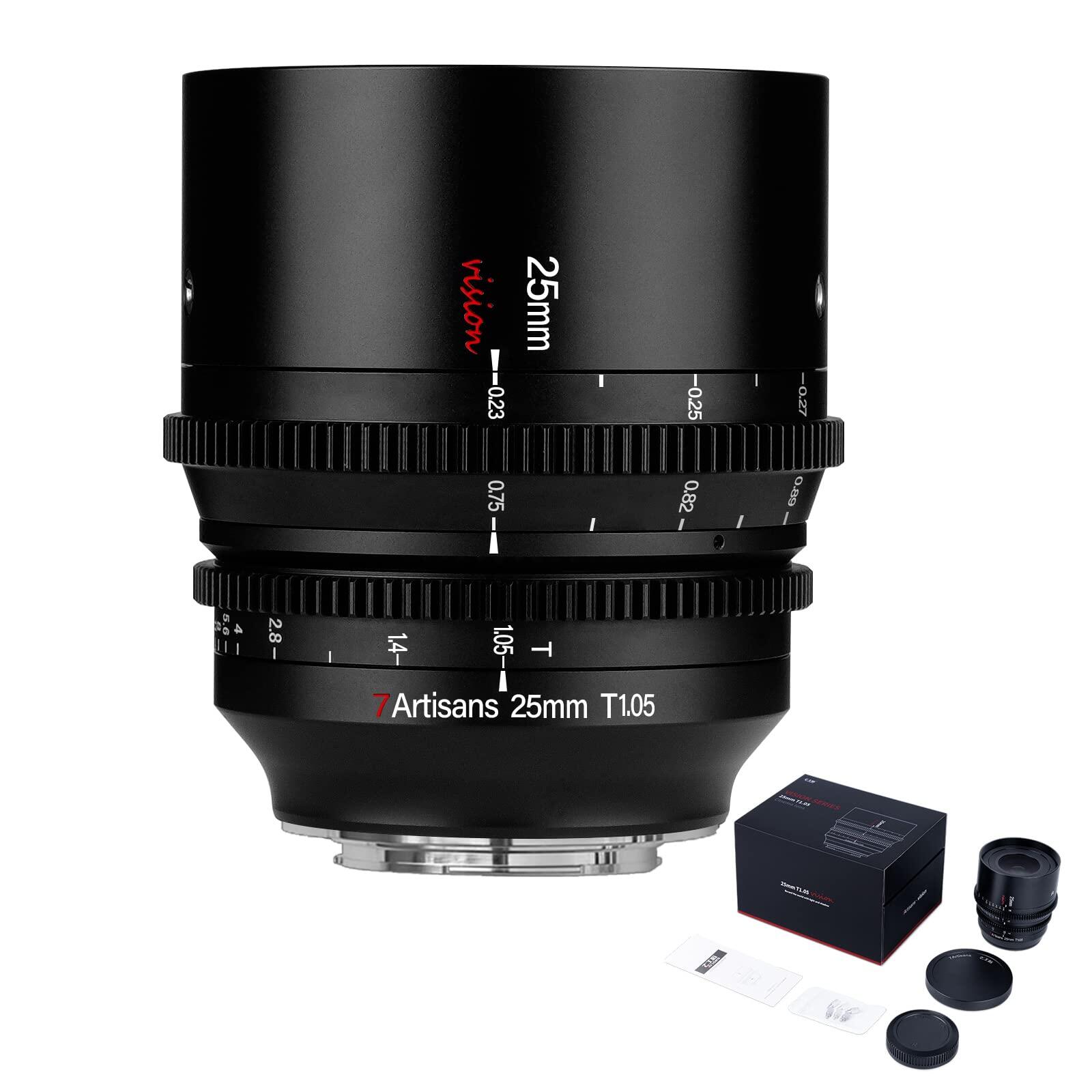 7artisans 25mm T1.05 Cine Lens, Manual APS-C Focus Large Aperture Mirrorless Camera Lenses Harga 2,169 Ringgit*Penghantaran Percuma