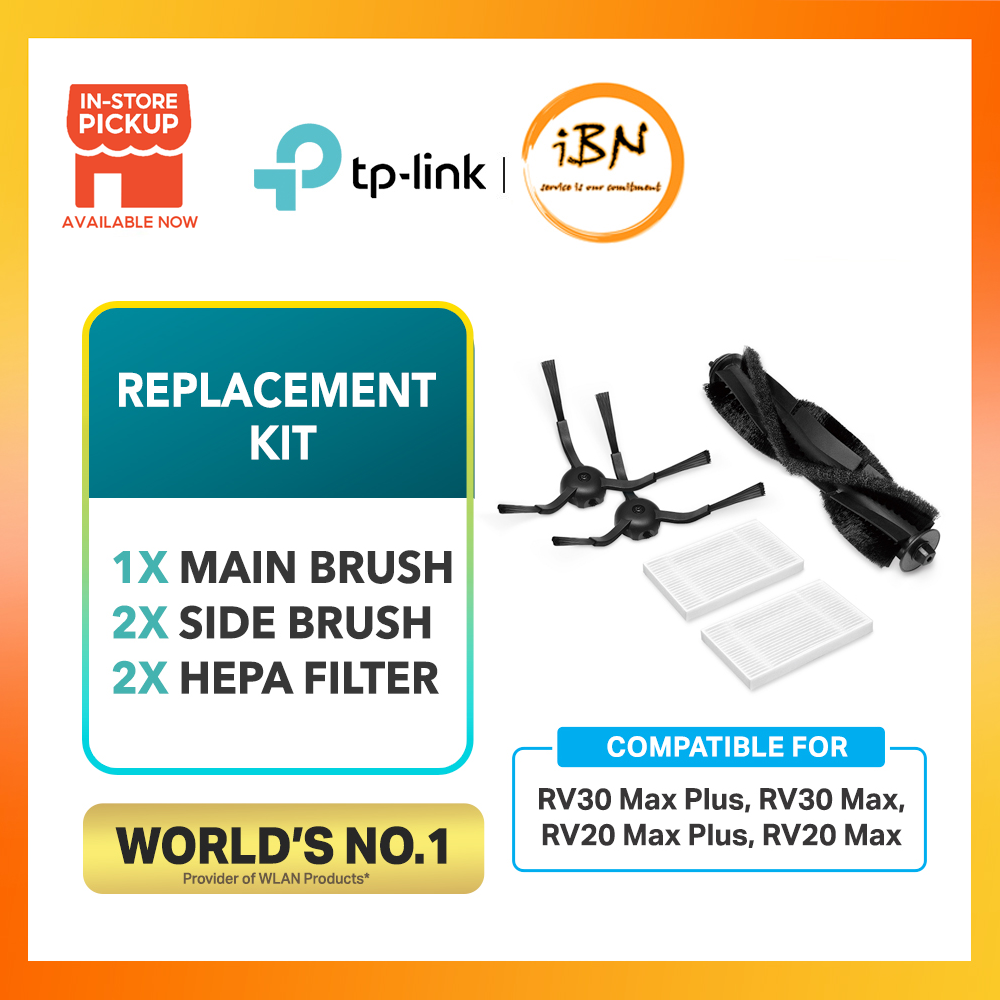 Kit de nettoyage pour aspirateur robot Tapo RV30 Max Plus avec brosses et filtres