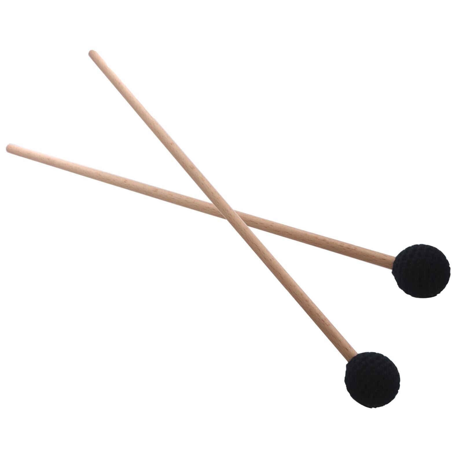 2 Pieces Percussion Mallets Sticks Percussion Instrument Kit Glockenspiel Sticks for Gong Woodblock Drum Bells Glockenspiel