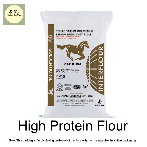 1kg Golden Horse High Protein Bread Flour Unbleached Lazada