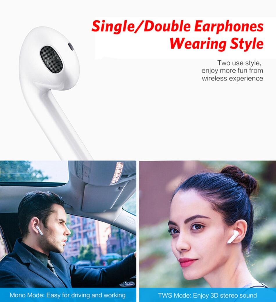 【Skyline】Original TWS Bluetooth 5.0 Earphones 2200mAh Charging Box Wireless Headphone 9D Stereo Sports Waterproof Earbuds