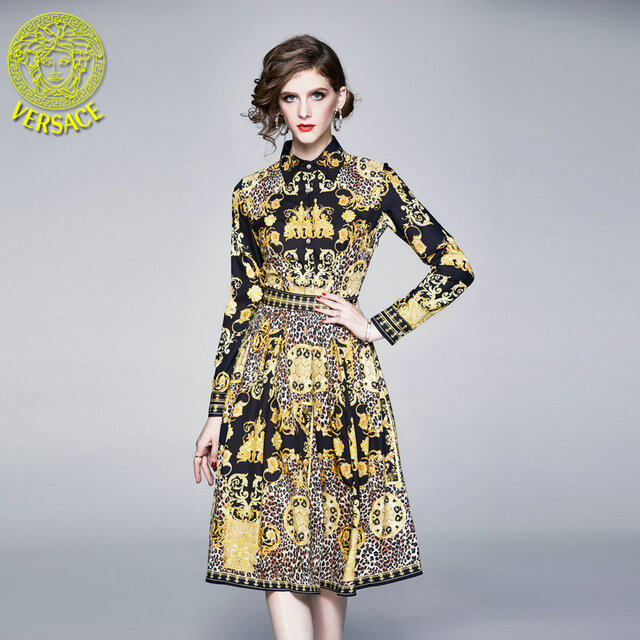 versace style shirt dress