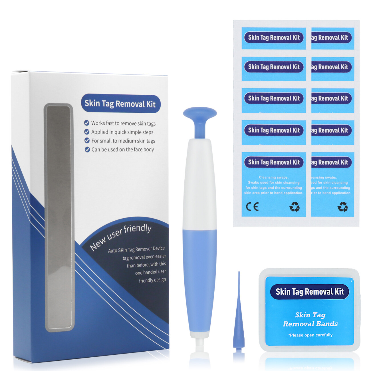 Gambar Lescolton Auto Skin Tag Remover Kit Skin Tag Removal Device Wart Removal 40 bands