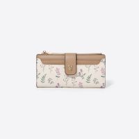 SeaGloca New Fashion Niche Simple Classic Print Floral Fresh Zipper Long Wallet For Woman