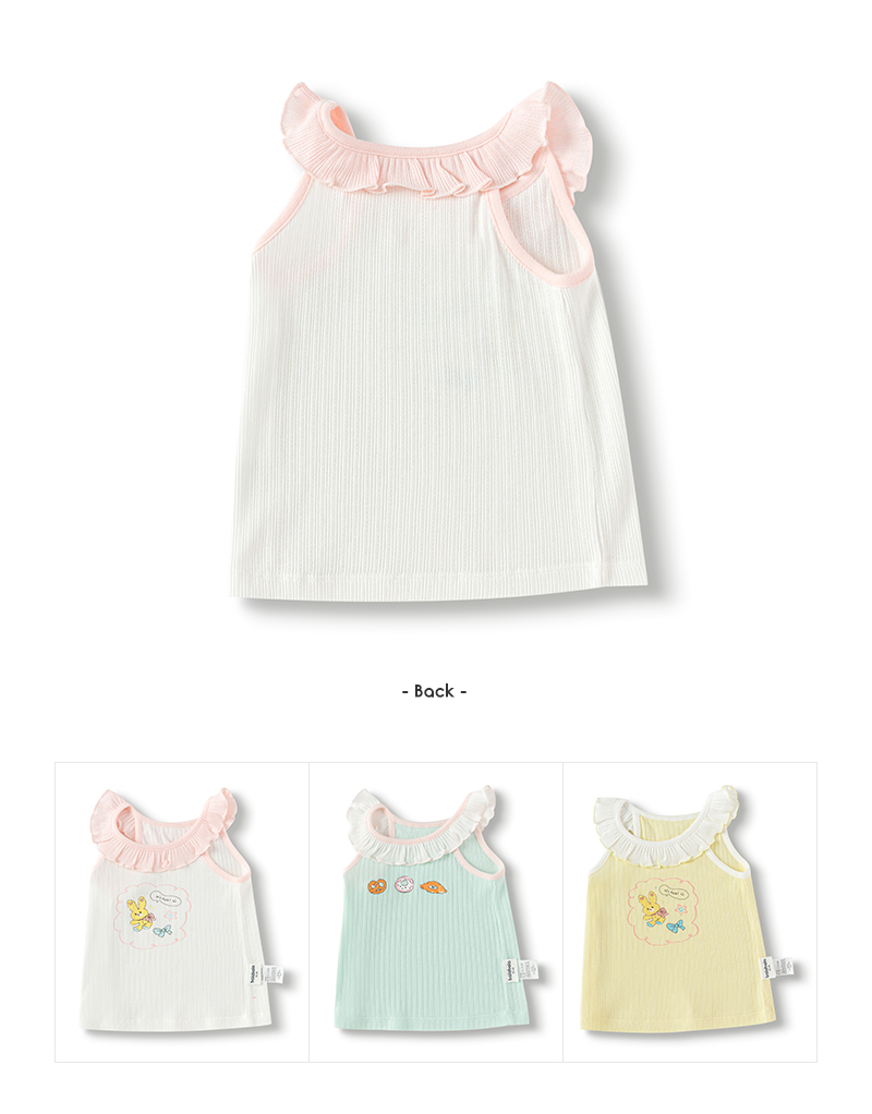 balabala Baby Vest Girl Summer Thin Outerwear Top 2025 New Sweet Delicate Fashionable Cute · v4