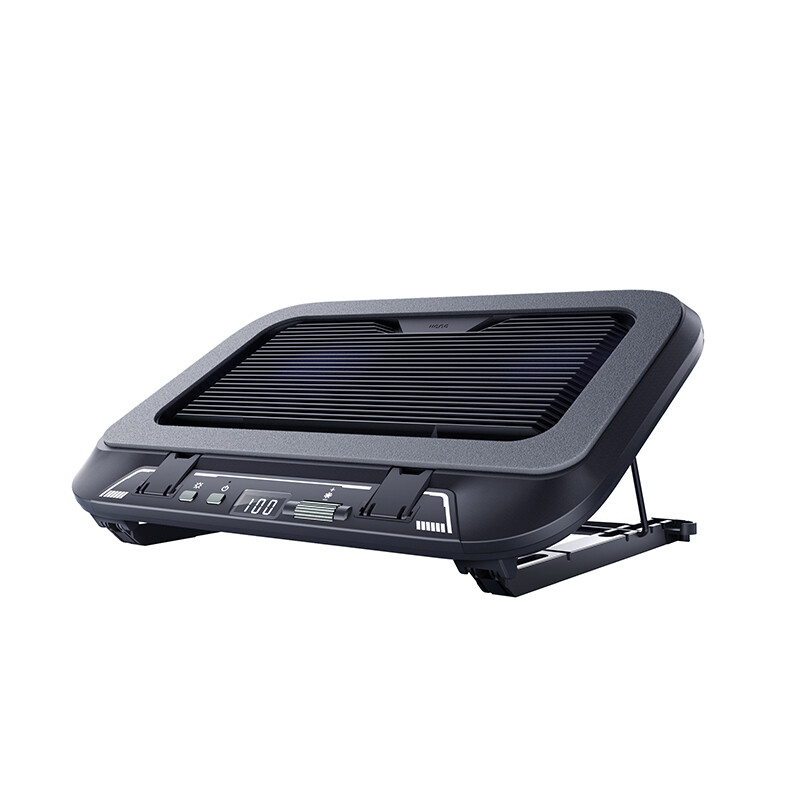 Llano V21 Laptop Cooler For 14"-17.3" Lighting Adjustable Foldable Laptop Cooler Pad Cooler Pad LED 