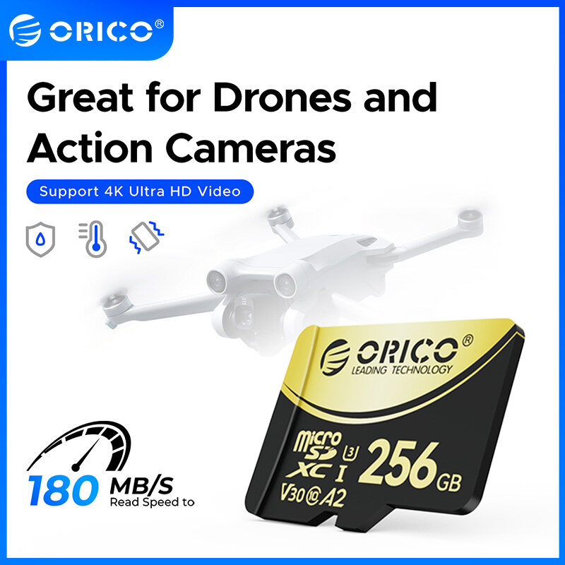 ORICO V3 thẻ nhớ SD 256GB 512GB Thẻ Micro SD cho camera CCTV Dash Cam bay không người lái máy ảnh gi