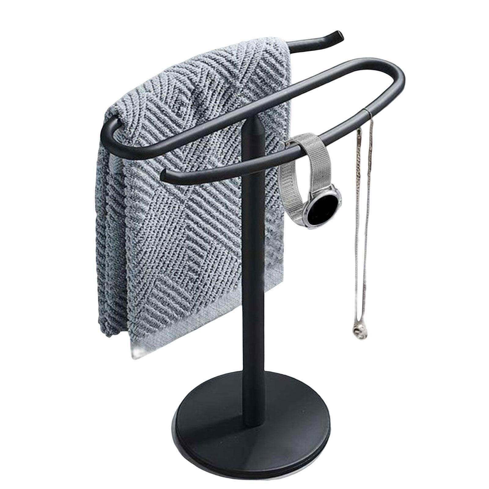 acituna Modern Bath Towel Stand Desk Freestanding Towel Holder with Round  Base | Lazada Singapore