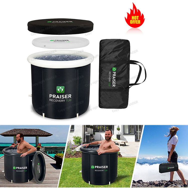 Portable Ice Bath Tub Praiser Recovery Tub Water Therapy PVC Inflatable Cold Plunge Bath Ice Tubs for Adults Fitness Recovery ราคา 2,888 บาท*ส่งฟรี
