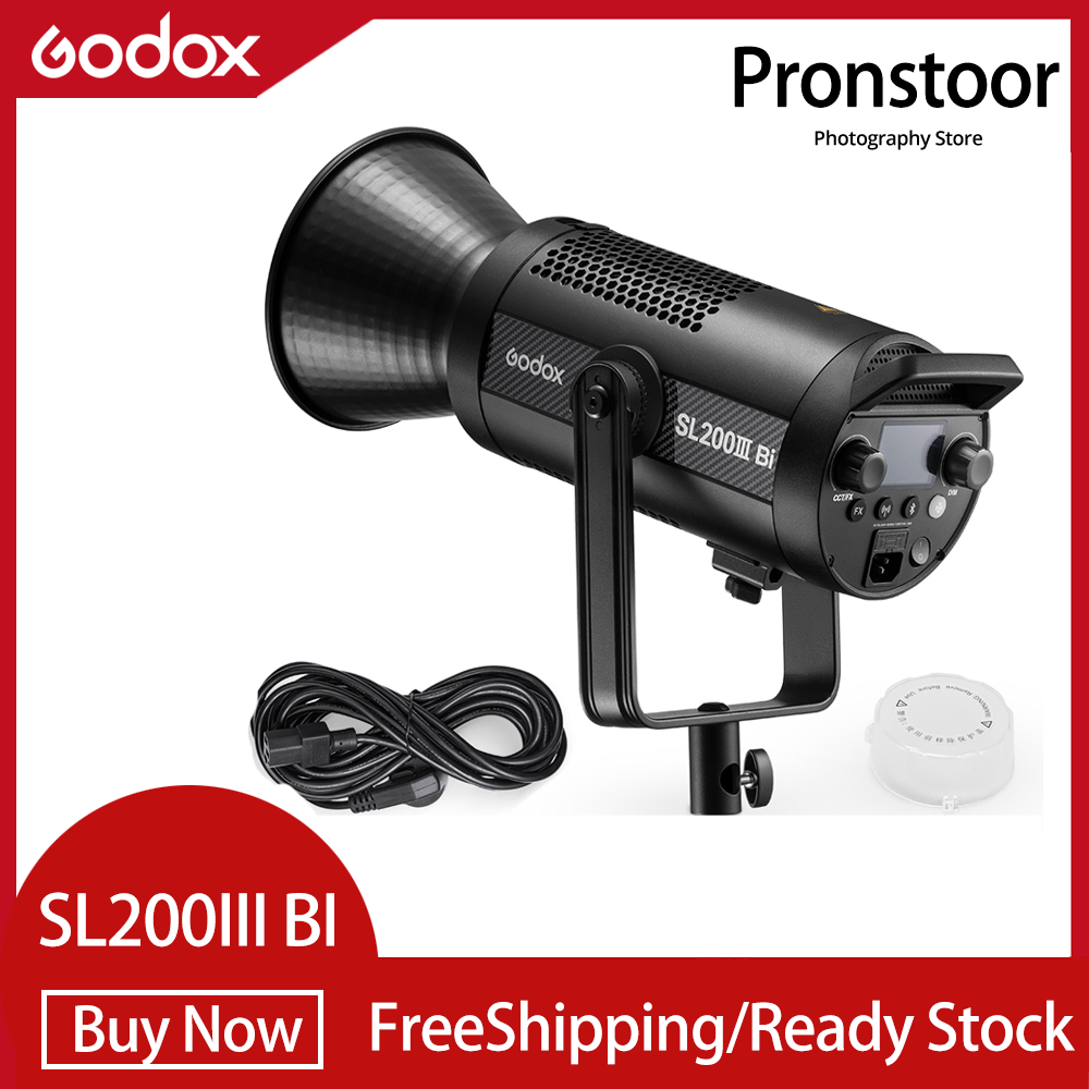 Godox SL200III Bi 215W 2800-6500K Bi-Color LED Video Light Bowens Mount Wireless X System for Studio Shooting Video Recording - ยี่ห้อ Godox ราคา 14,619 บาท*ส่งฟรี