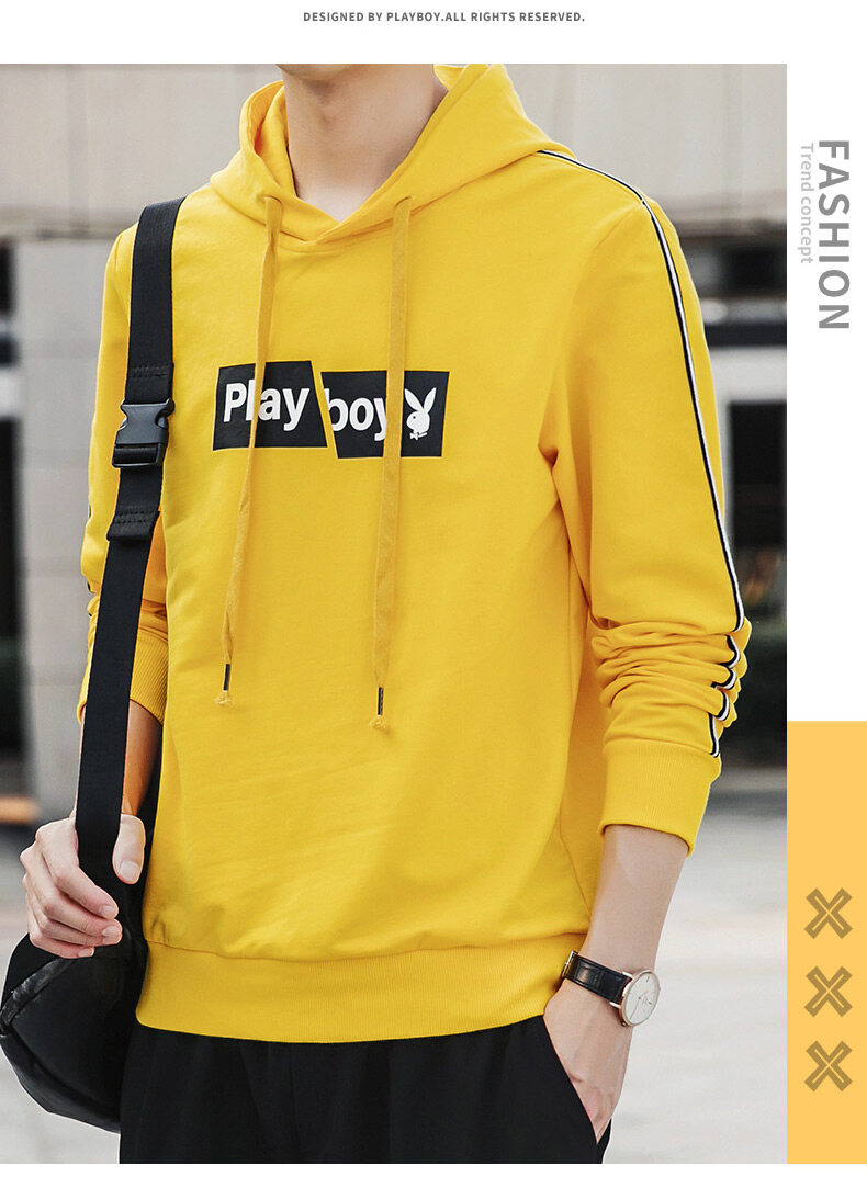 Playboy Clothing Mens Playboy Jumper Oversized Playboy License