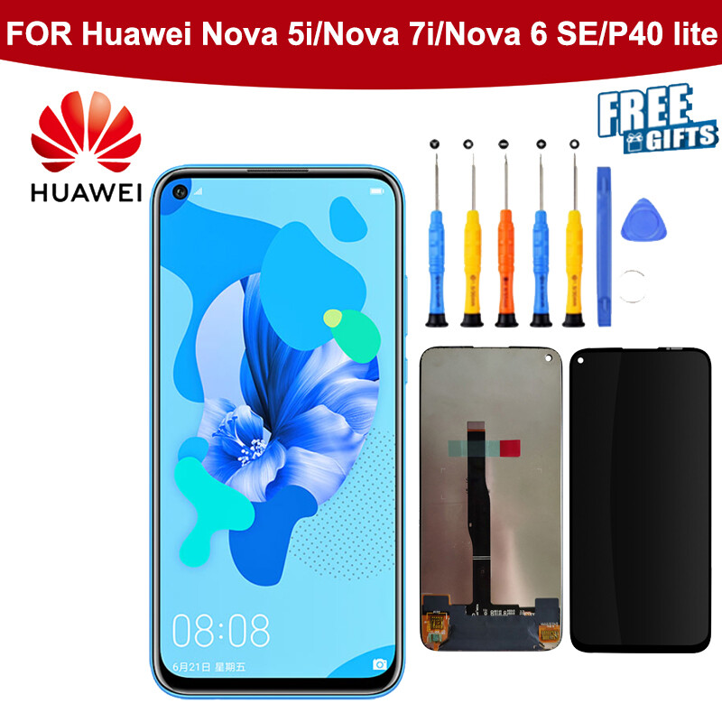 6.4 "lcd cho huawei p40 lite màn hình lcd màn hình cho huawei nova 5i/nova 7i màn hình nova 6 se màn hình lcd