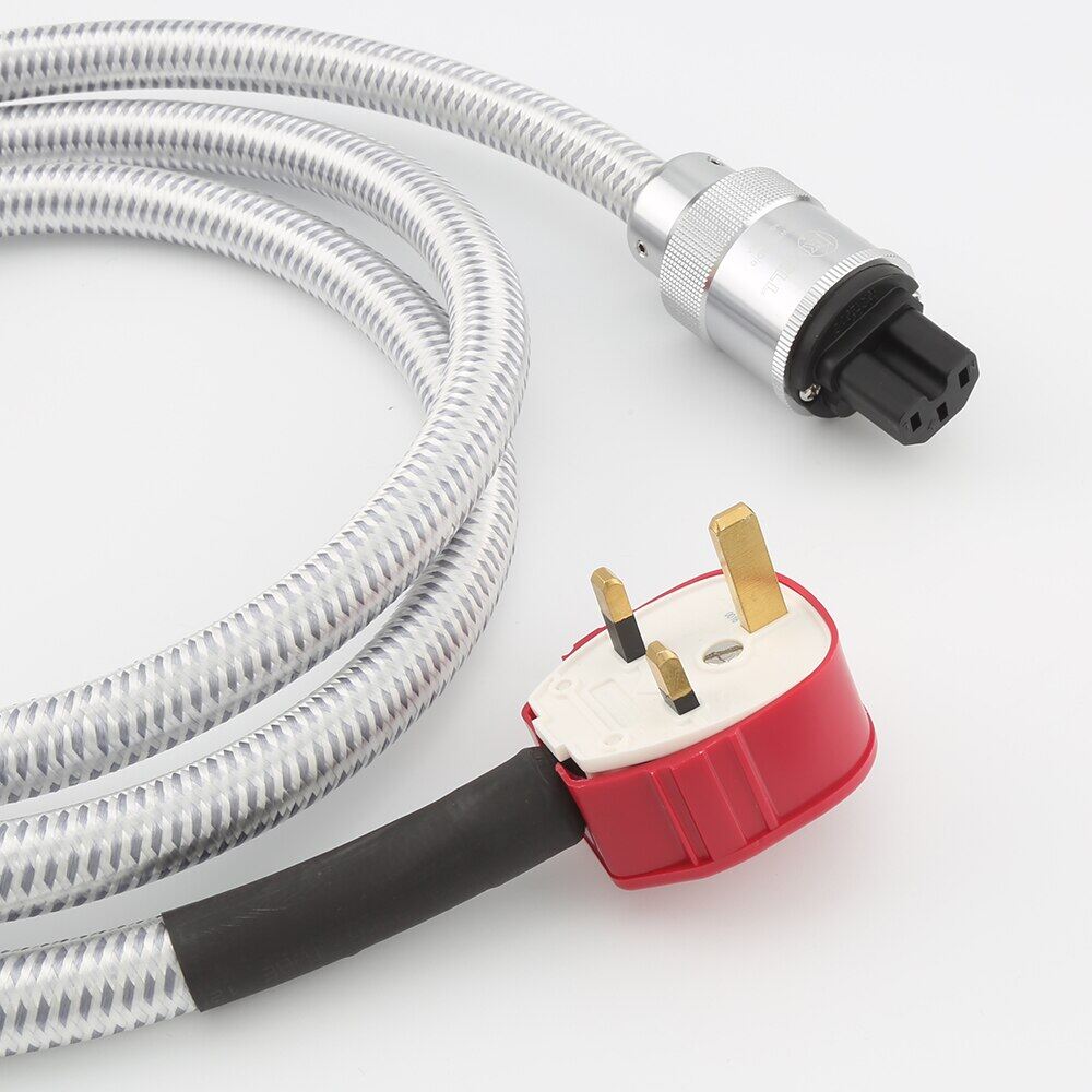 High Quality Krell HI-End UK Power Cord Cable UK Mains 3 Pin Plug MK UK Plug Mains Power Cable Lead HIFI Power Extension Cord Harga 126 Ringgit*Penghantaran Percuma