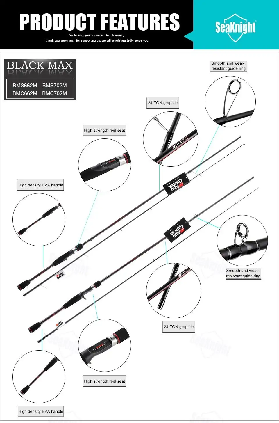 black max rod and reel