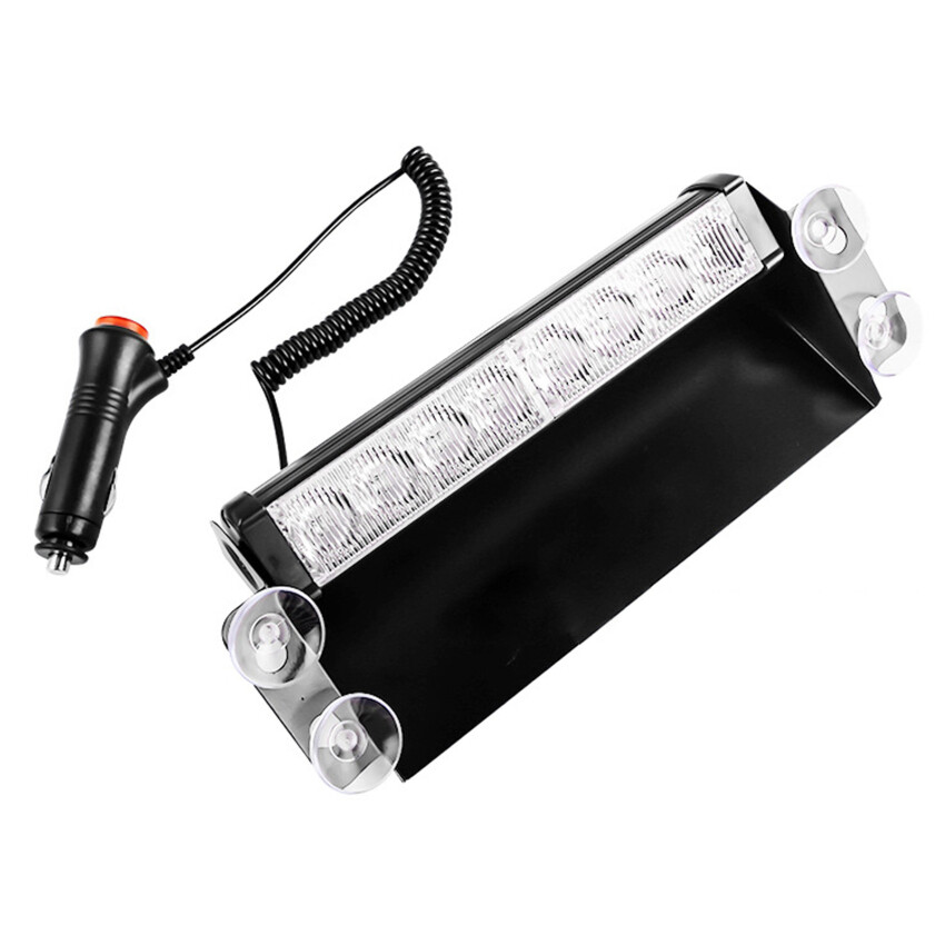 Đèn LED Nhấp Nháy Cho Ô Tô Đèn Cảnh Sát Đèn Tín Hiệu Màu Đỏ/Xanh Dương Vàng/Trắng Đèn Nhấp Nháy Khẩn Cấp Đèn Cảnh Báo Kính Chắn Gió 12V