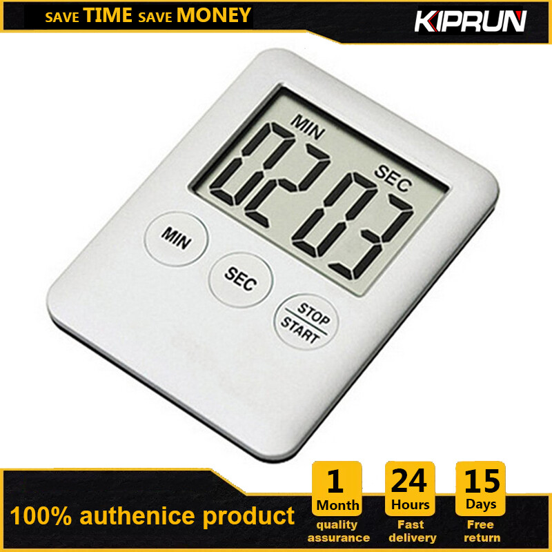 KIPRUN Kitchen Timer Digital Magnetic Cooking Baking LCD Count Down Up Loud Alarm Countdown Alarm Magnet Clock Sleep Clock For Kitchen ราคา 41 บาท*ส่งฟรี