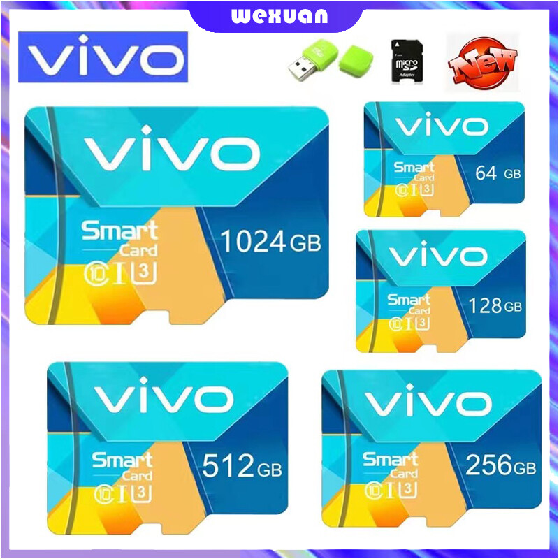 Vivo thẻ nhớ tốc độ cao thẻ tf class10 uhs-i sdhc / sdxc thẻ micro sd 16gb/32gb/64gb/128gb/256gb/512gb