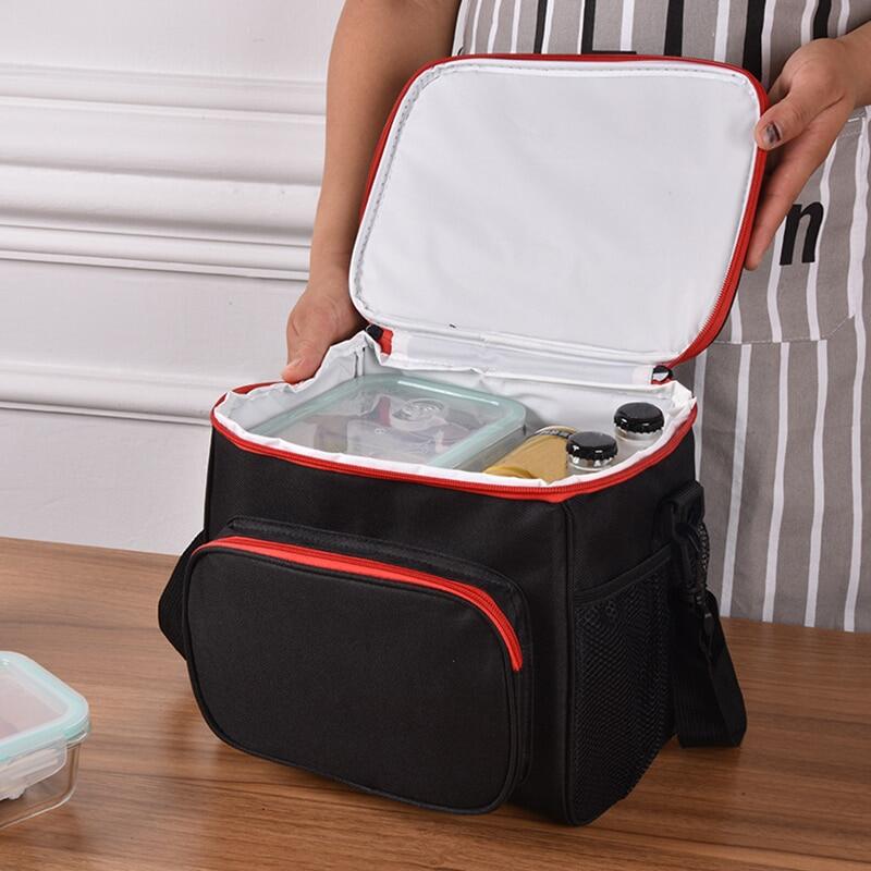 Gambar Thermal Insulated Cooler Bags Large Women Men Picnic Lunch Bento Box Trips BBQ Meal Ice Zip Pack Accessories Supplies Products