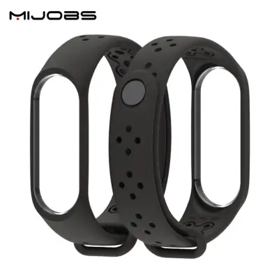 Mijobs Sports Strap for Xiaomi Mi Band 3 Mi Band 4 Silicone Strap Mi Band3 4 Watchband Bracelet Miband 3 4 Wristband Smart Watch Mi3/4 Accessory (7)