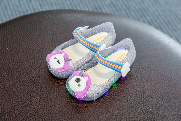 light up jelly sandals