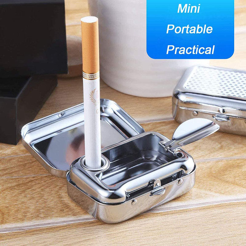 Posacenere portatile in acciaio inossidabile con coperchio_voghion.com