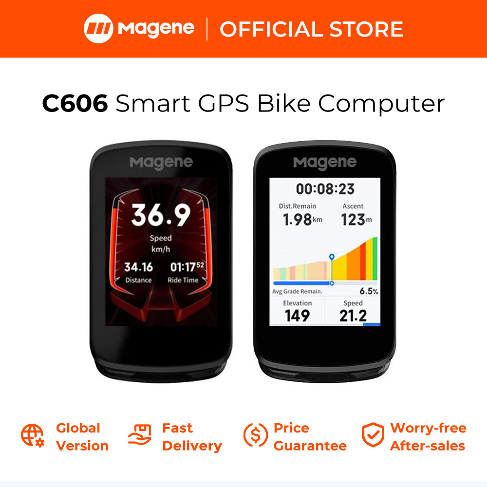 Magene C606 GPS thông minh máy tính Xe Đạp 2.8inch Màu màn hình cảm ứng Wifi/Bluetooth truyền dữ liệu tùy chỉnh hiển thị dữ liệu