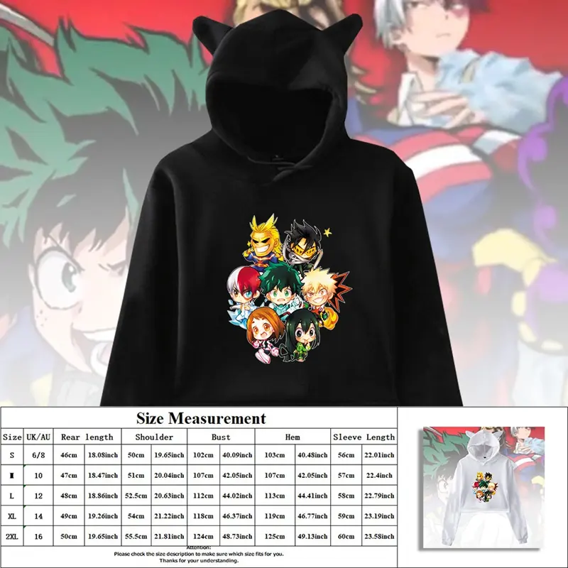 female 12 oversized hoodie anime