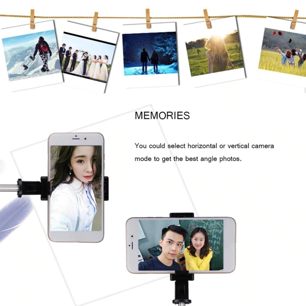 K07 Bluetooth Selfie Stick with Button Tripod PC Image