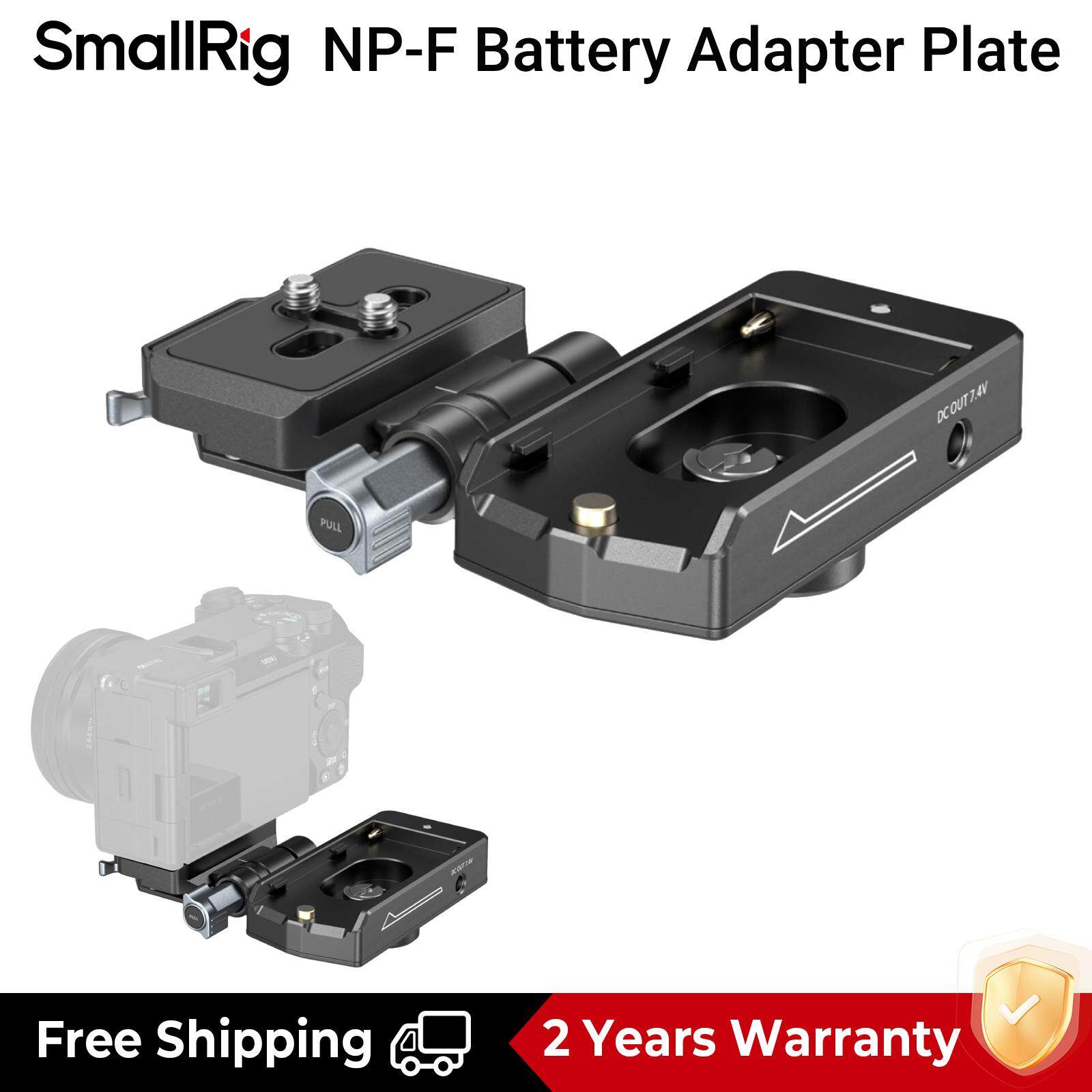 SmallRig Tấm Pin NP-F với Tấm Tháo Nhanh cho Tấm Chuyển Đổi Pin NP-F Arca-Swiss tương thích với Pin 